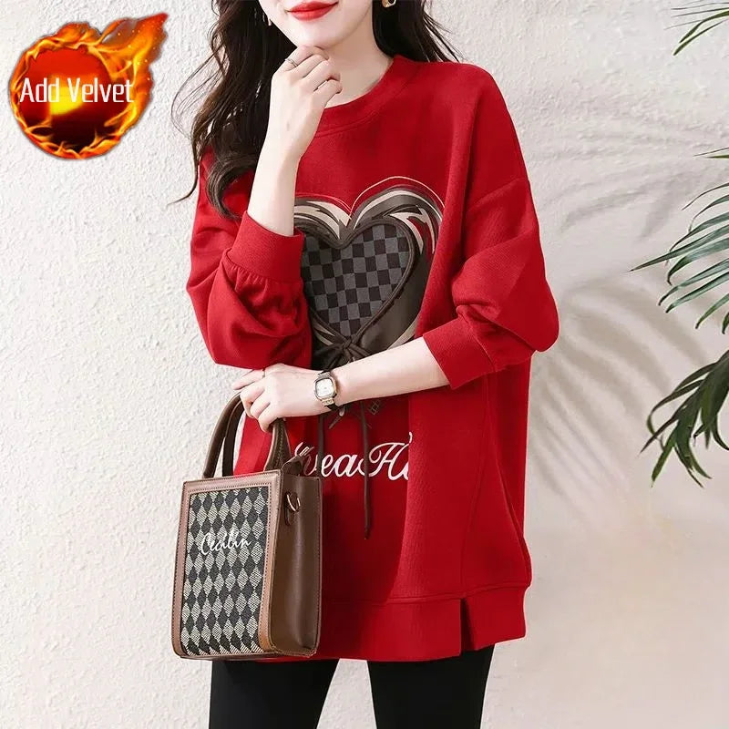 Green Baggy Sweatshirt for Women