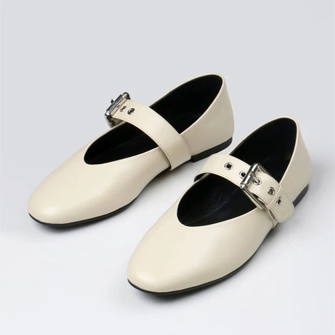 AIYUQI Dames Platte Schoenen - 2025 Nieuwe Gesp Mary Jane