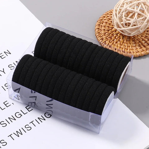 30 stuks kleurrijke elastische haarbanden voor dames - perfect voor dagelijks gebruik 