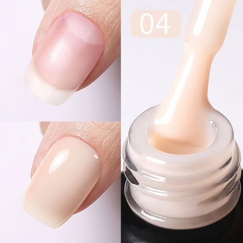 BORN PRETTY Milky Pink Rubber Base Gel Nail Polish