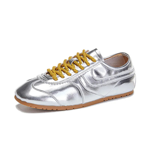 Duitse trainingsschoenen voor dames - Retro sneakers van echt leer