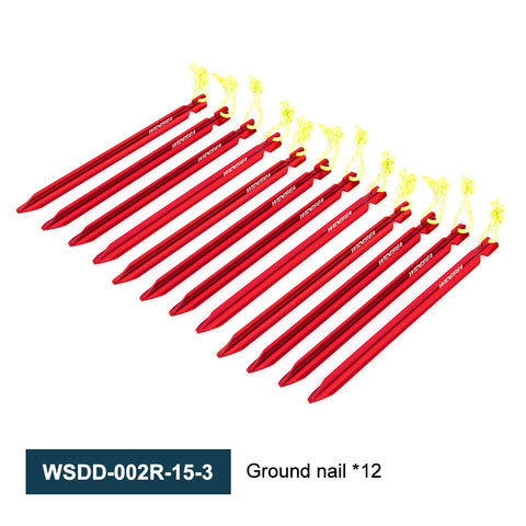 Widesea 4pc Camping Tent Pegs Stakes for Hard Snow - Essential Outdoor Gear for Adventures