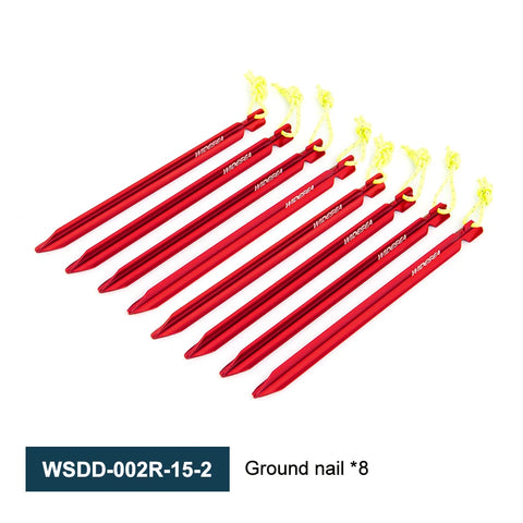 Widesea 4pc Camping Tent Pegs Stakes for Hard Snow - Essential Outdoor Gear for Adventures