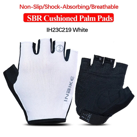 INBIKE Shockproof GEL Pad Fiets Handschoenen voor Heren en Dames - Halve Vinger Sport Handschoenen voor Zomer Fietsen en Fitness in de Sportschool (Model IF239)