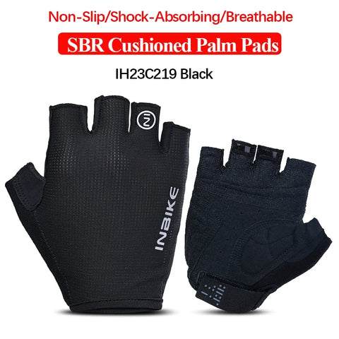 INBIKE Shockproof GEL Pad Fiets Handschoenen voor Heren en Dames - Halve Vinger Sport Handschoenen voor Zomer Fietsen en Fitness in de Sportschool (Model IF239)