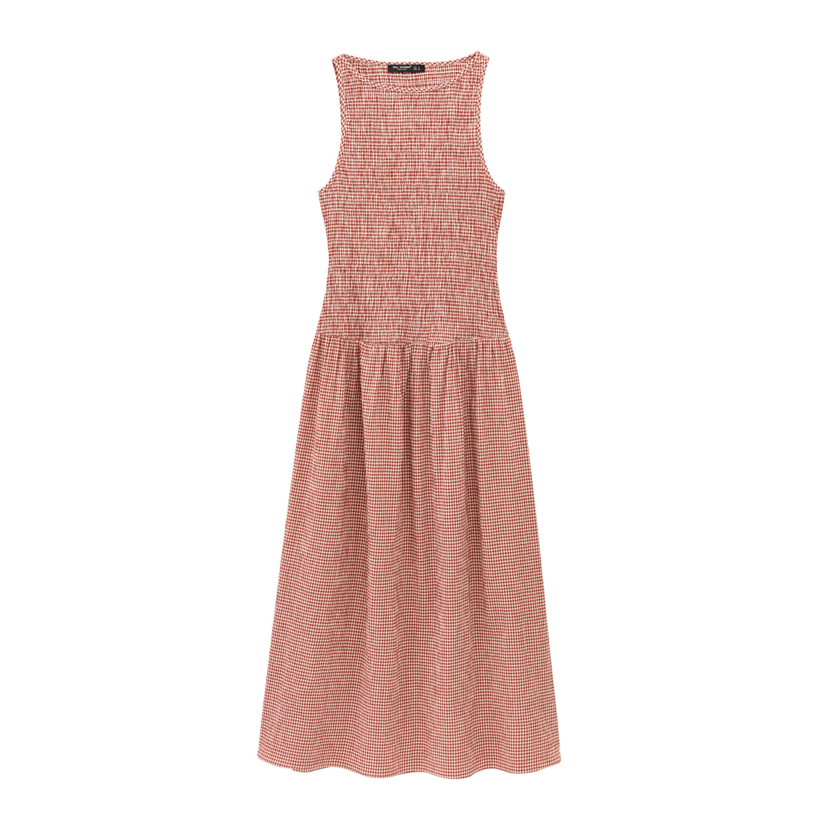 TRAFZA Women Elegant Plaid Vest Dress