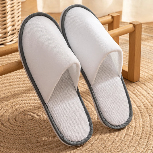 5 Pack Non-slip Disposable Hotel Slippers