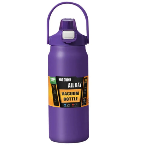 304 Stainless Steel Thermos with Straw - 800/1000/1200/1500ML Vacuum Flask for Hot and Cold Drinks