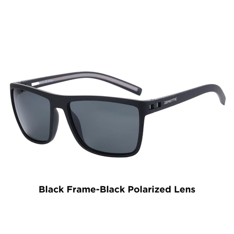 ZENOTTIC Retro Vierkante Gepolariseerde Zonnebril – Ultralichte TR90 UV400 Unisex Zonnebrillen