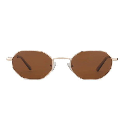 ZENOTTIC Retro Polygon gepolariseerde zonnebril - anti-reflecterende UV400 unisex zonnebril voor autorijden