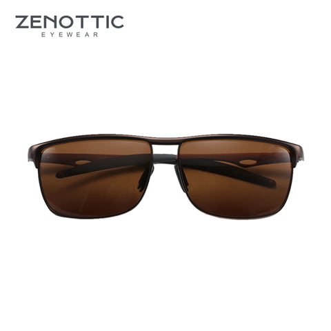 ZENOTTIC Aluminium Gepolariseerde Zonnebril – UV400 Unisex Zonnebrillen voor Vissen, Wandelen en Golfen
