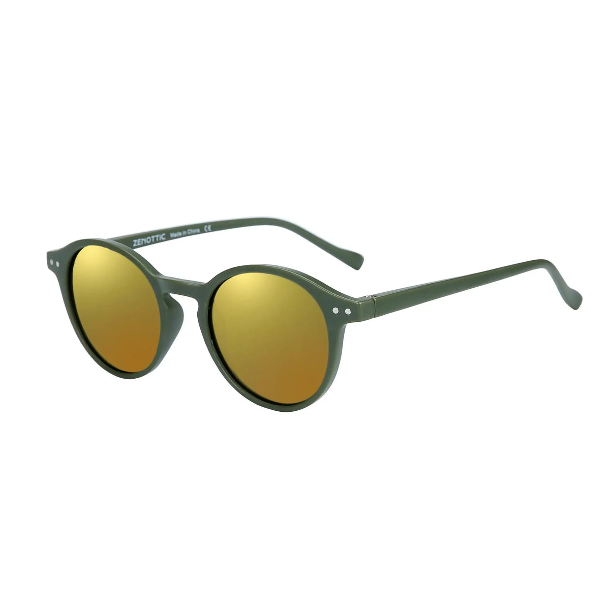 ZENOTTIC Small Retro Round Polarized Sunglasses – Vintage UV400 Unisex Shades