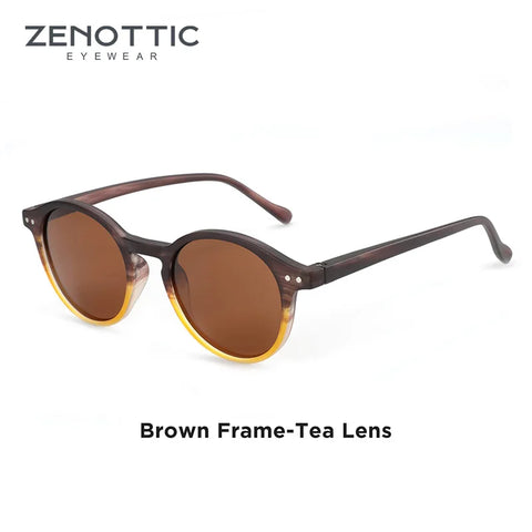 ZENOTTIC Small Retro Round Polarized Sunglasses – Vintage UV400 Unisex Shades