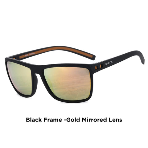 ZENOTTIC Retro Vierkante Gepolariseerde Zonnebril – Ultralichte TR90 UV400 Unisex Zonnebrillen