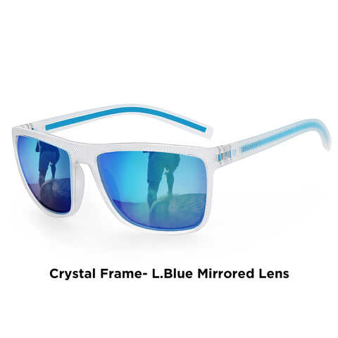ZENOTTIC Retro Vierkante Gepolariseerde Zonnebril – Ultralichte TR90 UV400 Unisex Zonnebrillen