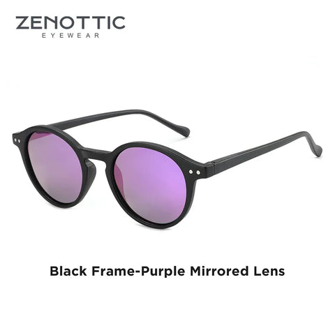 ZENOTTIC Small Retro Round Polarized Sunglasses – Vintage UV400 Unisex Shades