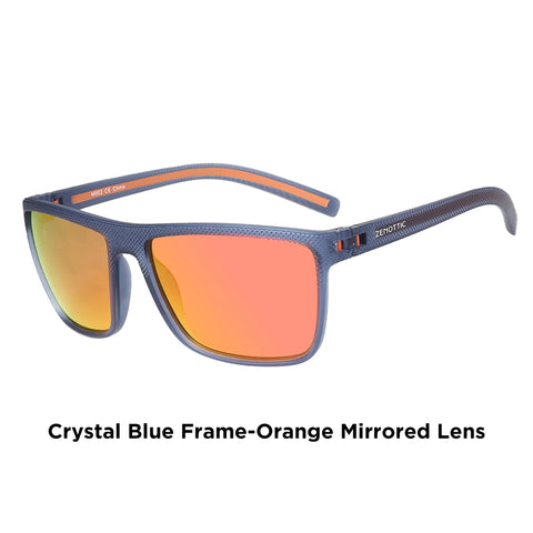 ZENOTTIC Retro Vierkante Gepolariseerde Zonnebril – Ultralichte TR90 UV400 Unisex Zonnebrillen