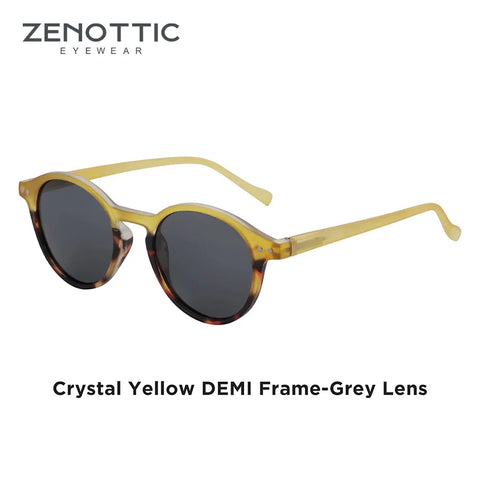 ZENOTTIC Small Retro Round Polarized Sunglasses – Vintage UV400 Unisex Shades