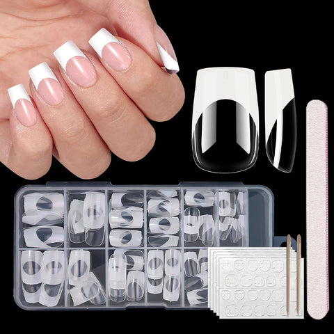 120pcs Clear Press on Nails DIY Set