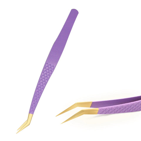 AILEISHI Stainless Steel Eyelash Tweezers