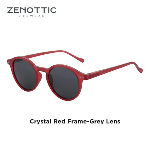 ZENOTTIC Small Retro Round Polarized Sunglasses – Vintage UV400 Unisex Shades