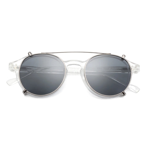 ZENOTTIC Steampunk Clip-On Gepolariseerde Zonnebril – Anti-Blauw Licht Retro UV400 Unisex Bril