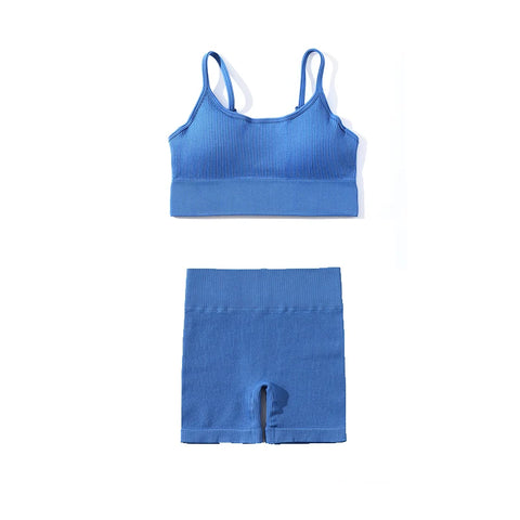 SOISOU Ribstof Yoga Shorts met Hoge Taille voor Dames