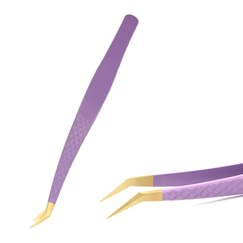 AILEISHI Stainless Steel Eyelash Tweezers