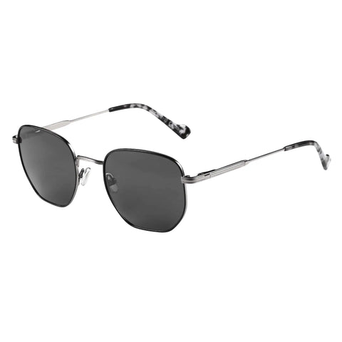 ZENOTTIC Hexagon gepolariseerde retro zonnebril - vintage metalen montuur UV400 unisex zonnebril