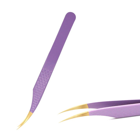 AILEISHI Stainless Steel Eyelash Tweezers
