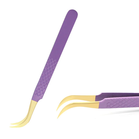 AILEISHI Stainless Steel Eyelash Tweezers