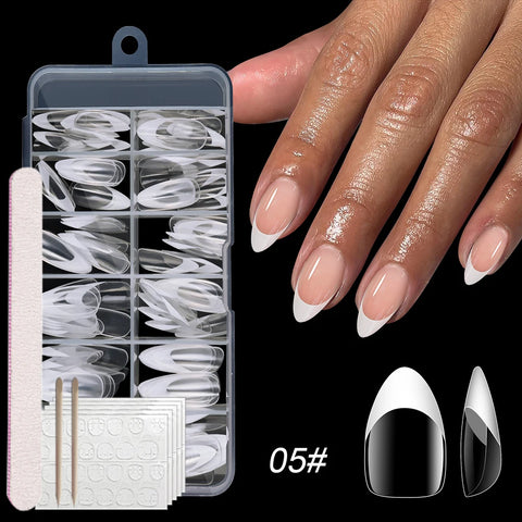120pcs Clear Press on Nails DIY Set