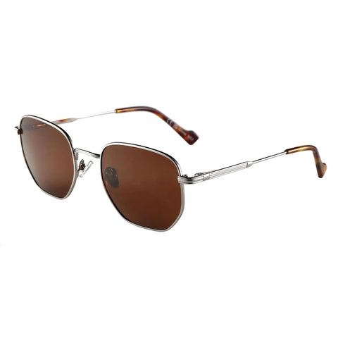 ZENOTTIC Hexagon gepolariseerde retro zonnebril - vintage metalen montuur UV400 unisex zonnebril