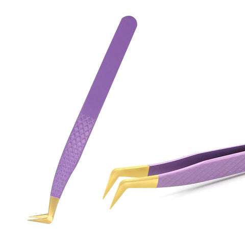 AILEISHI Stainless Steel Eyelash Tweezers
