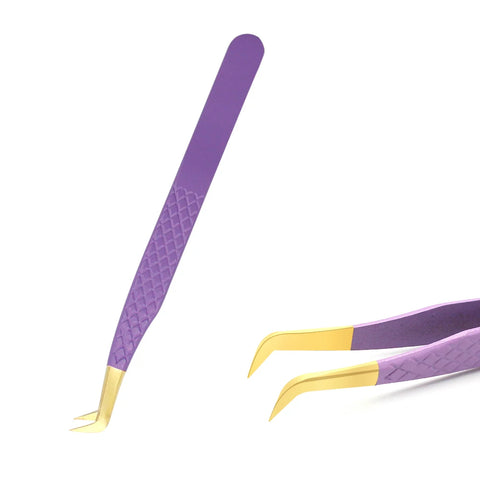AILEISHI Stainless Steel Eyelash Tweezers