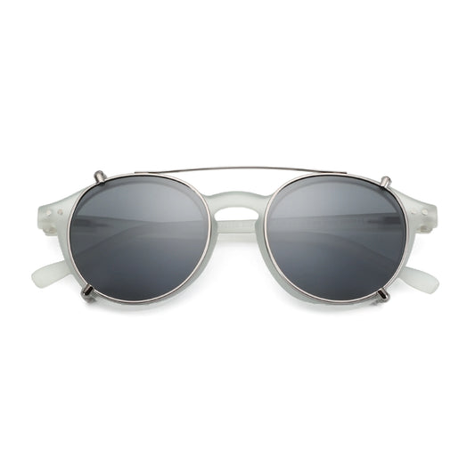 ZENOTTIC Steampunk Clip-On Gepolariseerde Zonnebril – Anti-Blauw Licht Retro UV400 Unisex Bril