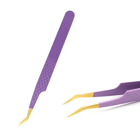 AILEISHI Stainless Steel Eyelash Tweezers