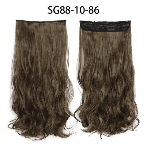Long Straight Hairstyle 5 Clip Natural Hair Extension