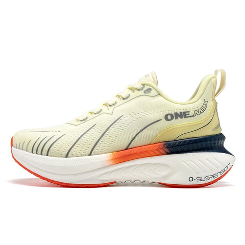 ONEMIX Women's Black Breathable Running Sneakers - Stylish Pink Fashion Sports Shoes with Free Shipping