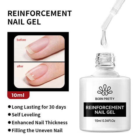 BORN PRETTY 10ml Clear Blooms Gel Polish for Marble Nail Art