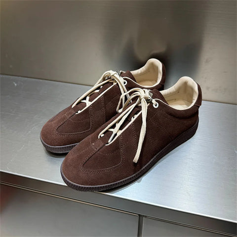 FEDONAS 2025 New Women Suede Leather Sneakers