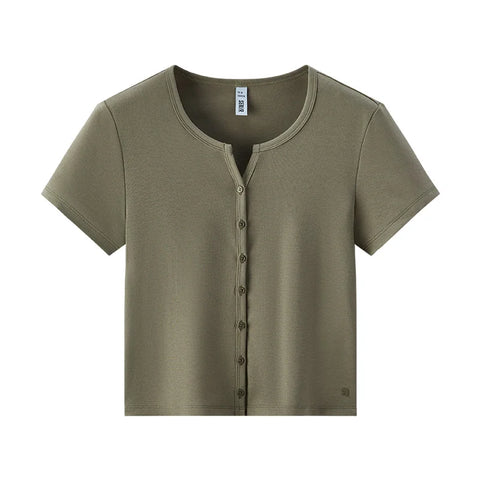 Semir Cropped T-shirt met korte mouwen voor dames