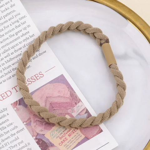 High Elasticity Solid Color Hair Bands for Women and Girls - 1-10PCS