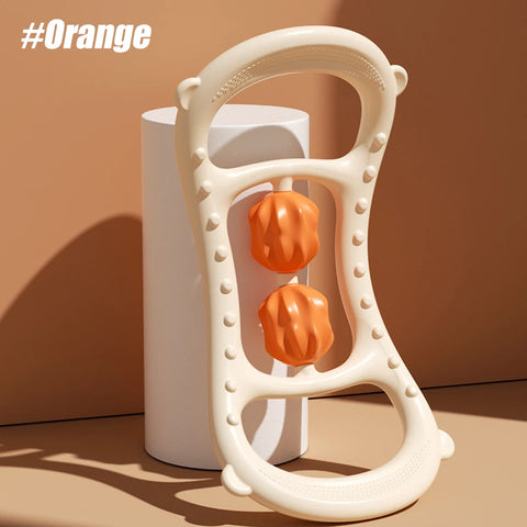 Leg Massager with 12 Wheels - Full Coverage Manual Massage Roller for Muscle Relaxation