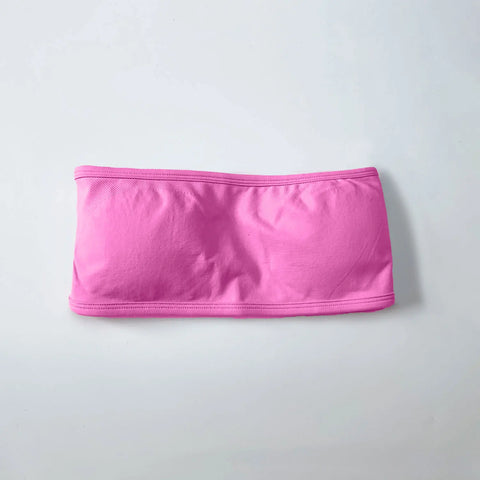 NCLAGEN Backless Bandeau Sports Bra - Stylish Seamless Yoga Crop Top for Women