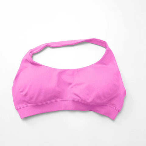 NCLAGEN Impact Sports Bra for Women - High Support Halter Top for Gym and Yoga