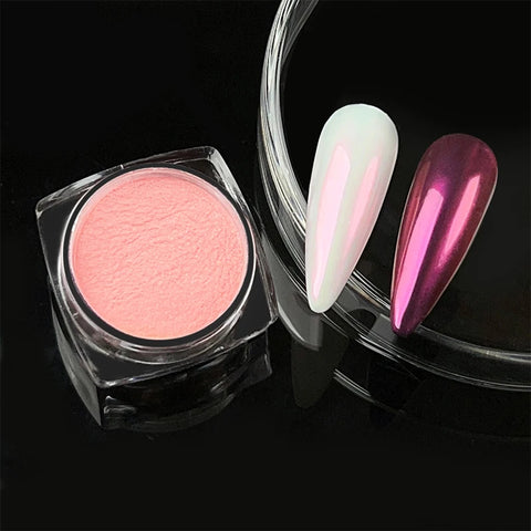 Pearl Aurora Nail Powder - Purple Pink Blue Chrome Glitter