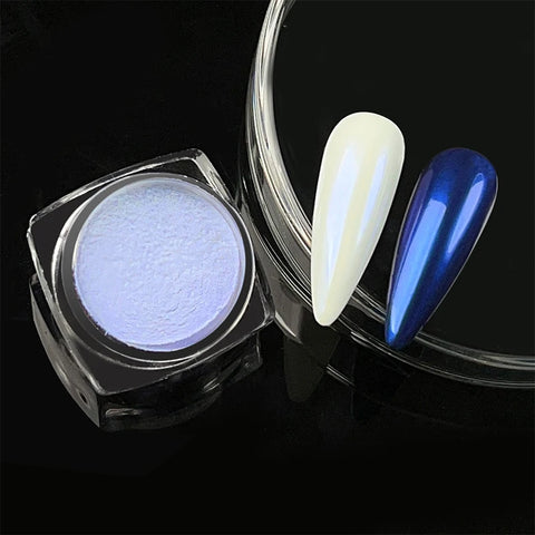 Pearl Aurora Nail Powder - Purple Pink Blue Chrome Glitter