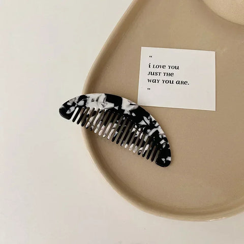 Colorful Wide Teeth Acetate Hair Combs - Anti-static Massage Hair Brush for Salon & Travel