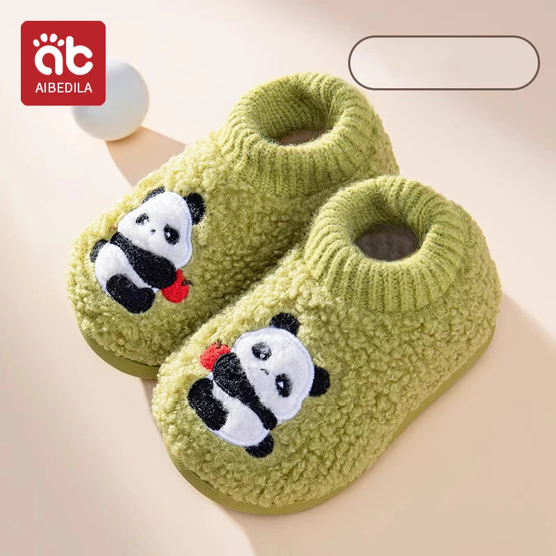 AIBEDILA Winter Kinder Dikke Warme Pantoffels